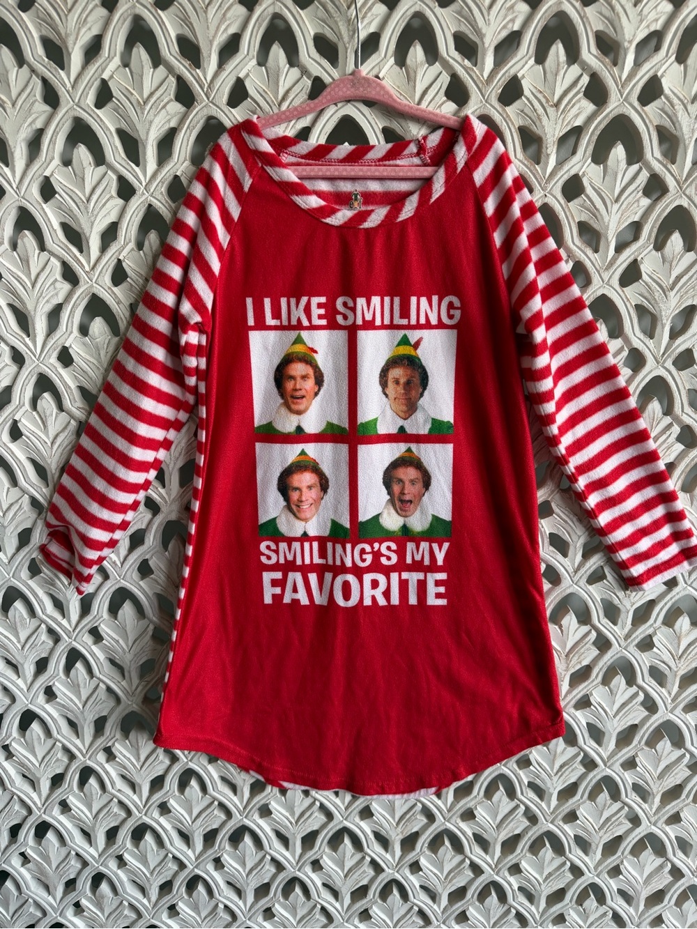 Elf Christmas Pajama Nightgown Girls Size 7/8 Buddy